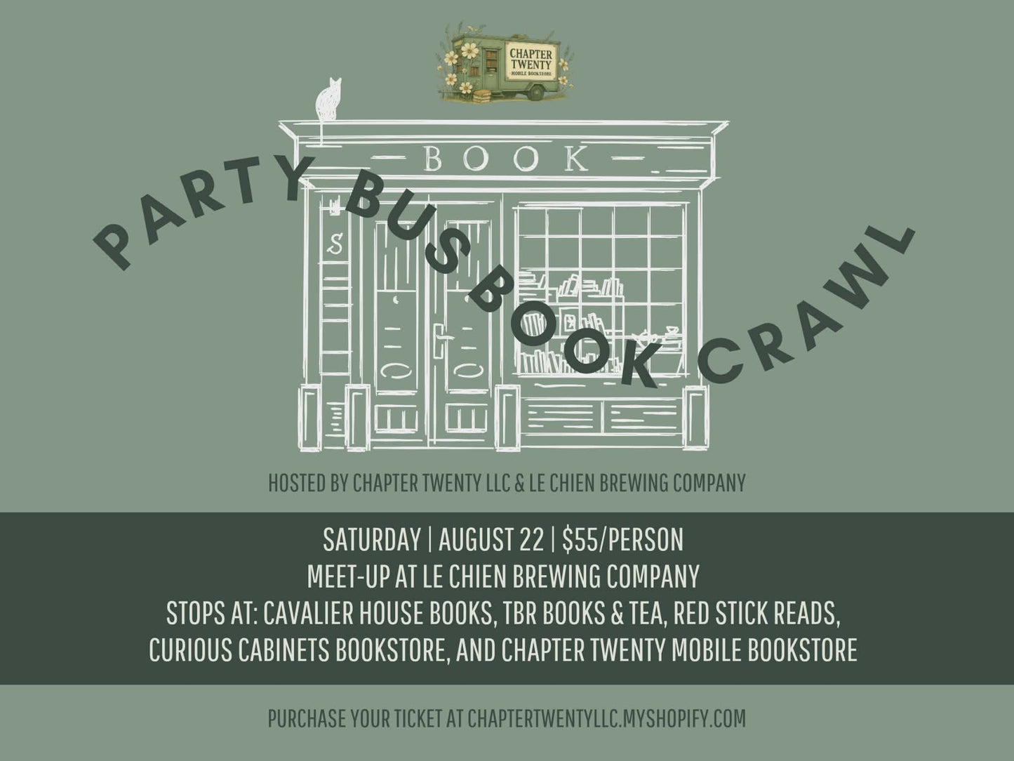Party Bus Book Crawl Ticket